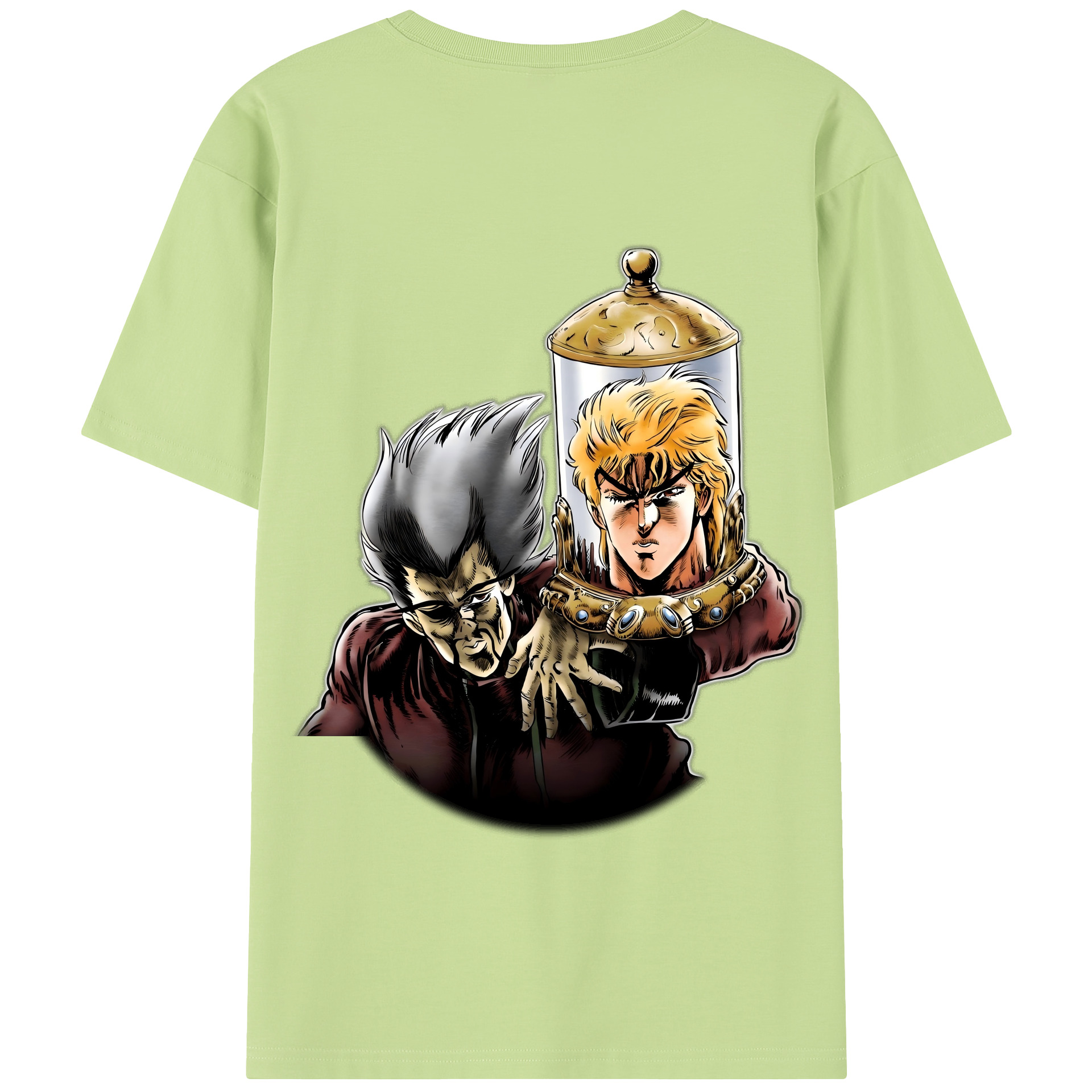 （画像用） ジョジョの奇妙な冒険 ディオ?ブランドー JoJo's Bizarre Adventure Dio Brando 綿100％半袖Tシャツ（背面プリント）